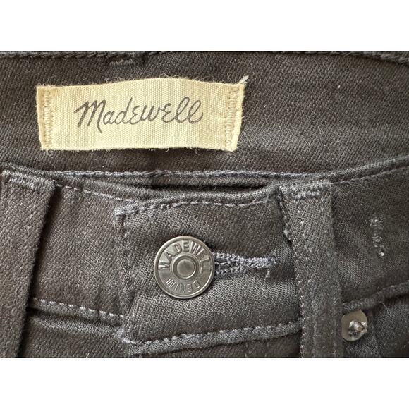 New MADEWELL Women's Black Frost Stretch Tall 10" High-Rise Skinny Jeans Size 24 - Picture 7 of 9
